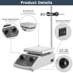 HYCC Magnetic Stirrer Hot Plate with Thermometer