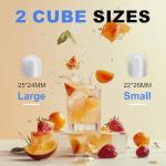 Portable Ice Maker with Handle - 9 Cubes in 6 Mins