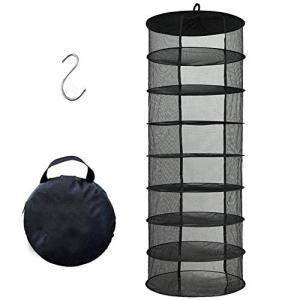 8-Layer Collapsible Herb Drying Rack – Black