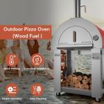 Outdoor Stainless Steel Pizza Oven on Wheels
