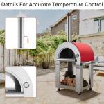 Outdoor Stainless Steel Pizza Oven on Wheels