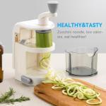 Maxceysen 4-in-1 Vegetable Spiralizer with Suction Cup