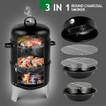 Outvita 18.5 Inch Heavy Duty Charcoal Smoker Grill