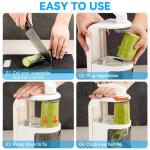 Maxceysen 4-in-1 Vegetable Spiralizer with Suction Cup