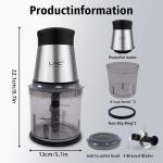Compact 4-Cup Food Processor and Meat Grinder