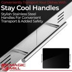 Extra-Large Glass Food Warmer Warming Tray