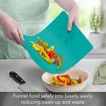 Cut N' Funnel Color-Coded Flexible Cutting Board Mats