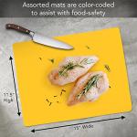 Cut N' Funnel Color-Coded Flexible Cutting Board Mats