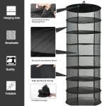 8-Layer Collapsible Herb Drying Rack – Black