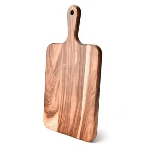 Acacia Wood Cutting Board with Handle - 14x7in