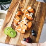 Acacia Wood Cutting Board with Handle - 14x7in
