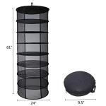 8-Layer Collapsible Herb Drying Rack – Black