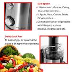 MegaChef Dual Speed Stainless Steel Juice Extractor