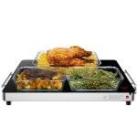 Extra-Large Glass Food Warmer Warming Tray