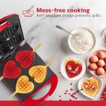 Heart-Shaped Waffle Maker for Fun Family Breakfasts