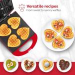 Heart-Shaped Waffle Maker for Fun Family Breakfasts