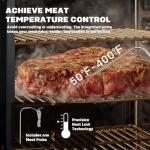 Digital Electric Smoker with LED Display and Probe