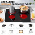 Euhomy 24-Inch 4-Burner Electric Cooktop