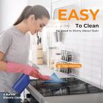Euhomy 24-Inch 4-Burner Electric Cooktop
