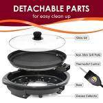 Elite Gourmet 14" Nonstick Indoor Electric Grill