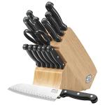 15-Piece Stainless Steel Knife Block Set