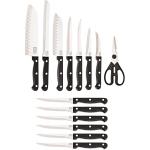 15-Piece Stainless Steel Knife Block Set
