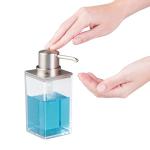 mDesign Refillable Liquid Soap Dispenser Pump, 2 Pack