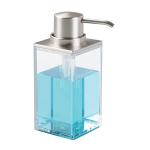 mDesign Refillable Liquid Soap Dispenser Pump, 2 Pack