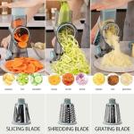EDEFISY 3-in-1 Hand Crank Cheese Grater