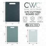 Colorful Non-Slip Cutting Board Set with Handles
