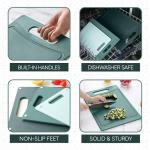 Colorful Non-Slip Cutting Board Set with Handles