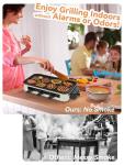 Smokeless Indoor Electric Grill with Non-Stick Plate