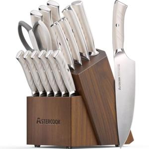 Astercook 15-Piece Premium Kitchen Knife Set