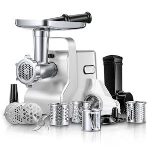 Heavy Duty 5-in-1 Meat Grinder with Sausage Stuffer