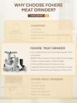 Heavy Duty 5-in-1 Meat Grinder with Sausage Stuffer