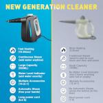 Portable Handheld Steam Cleaner with 14 Accessories