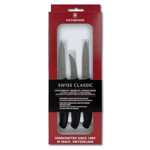 Victorinox Swiss Classic Black Paring Set, 3 Pieces