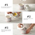 Ceramic Butter Crock with Water Line - Strawberry