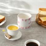 Ceramic Butter Crock with Water Line - Strawberry