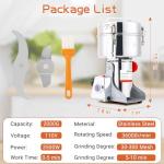 Electric Grain Mill Grinder 2000g Stainless Steel