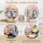 Electric Grain Mill Grinder 2000g Stainless Steel