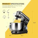 VIVOHOME 660W 10-Speed 6 Quart Tilt-Head Mixer