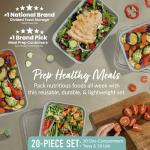 Bentgo Prep 20-Piece Reusable Meal Prep Containers