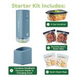 Cordless Mini Handheld Vacuum Sealer with Dock