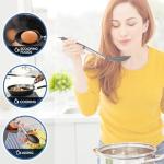 FONGLUAN Silicone Utensil Set - Heat Resistant, Black