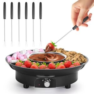 Mini Electric Chocolate Melting Pot with Forks