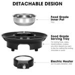 Mini Electric Chocolate Melting Pot with Forks