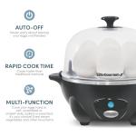 Elite Gourmet Rapid Egg Cooker with Recipe Booklet