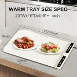 PAWCUB Electric Food Warming Mat with Timer