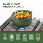 MINH LONG 2-Qt Porcelain Dutch Oven with Lid